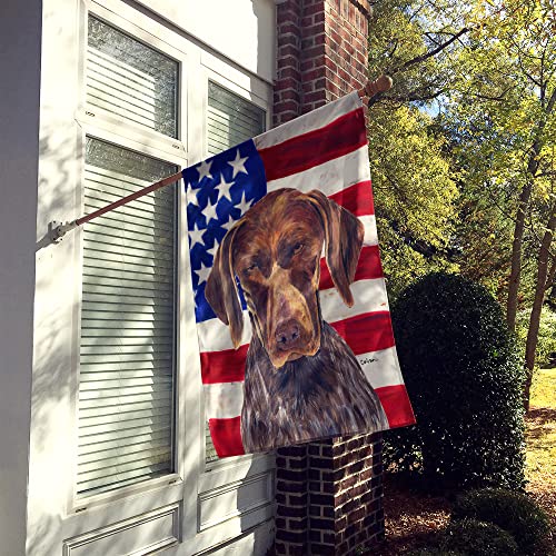 Drapeau USA et braque allemand décoration grand format