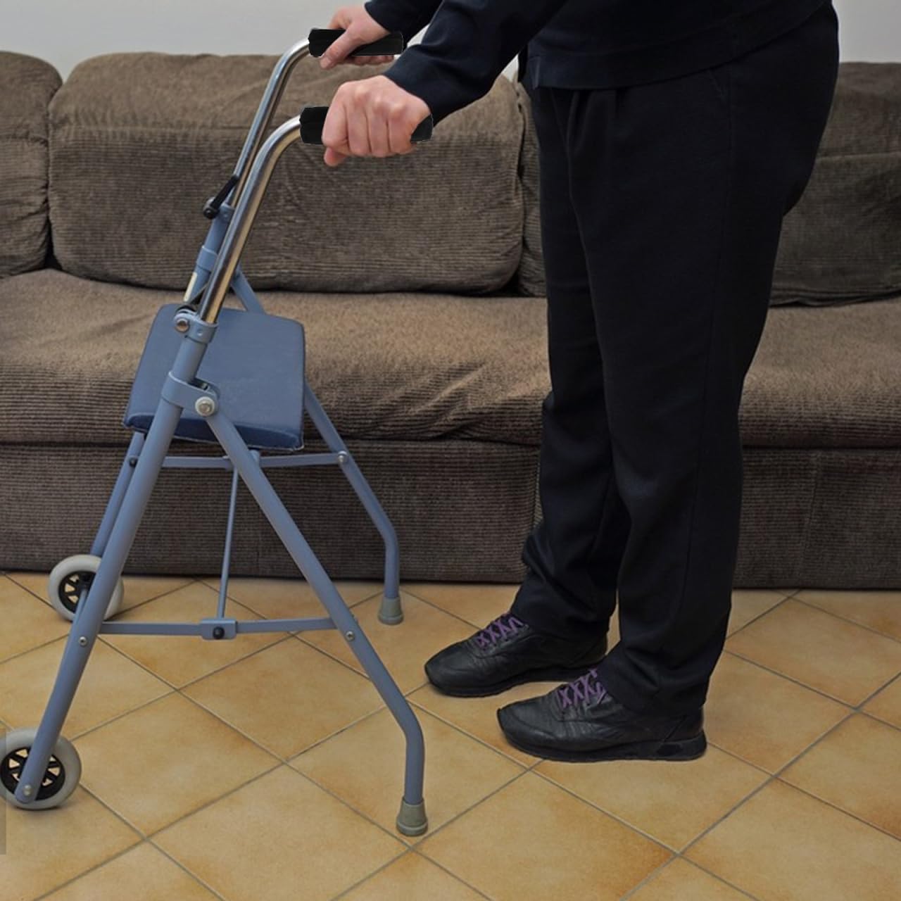 minkissy Poignée de déambulateur pour personnes âgées - Poignée confortable - Poignée de canne