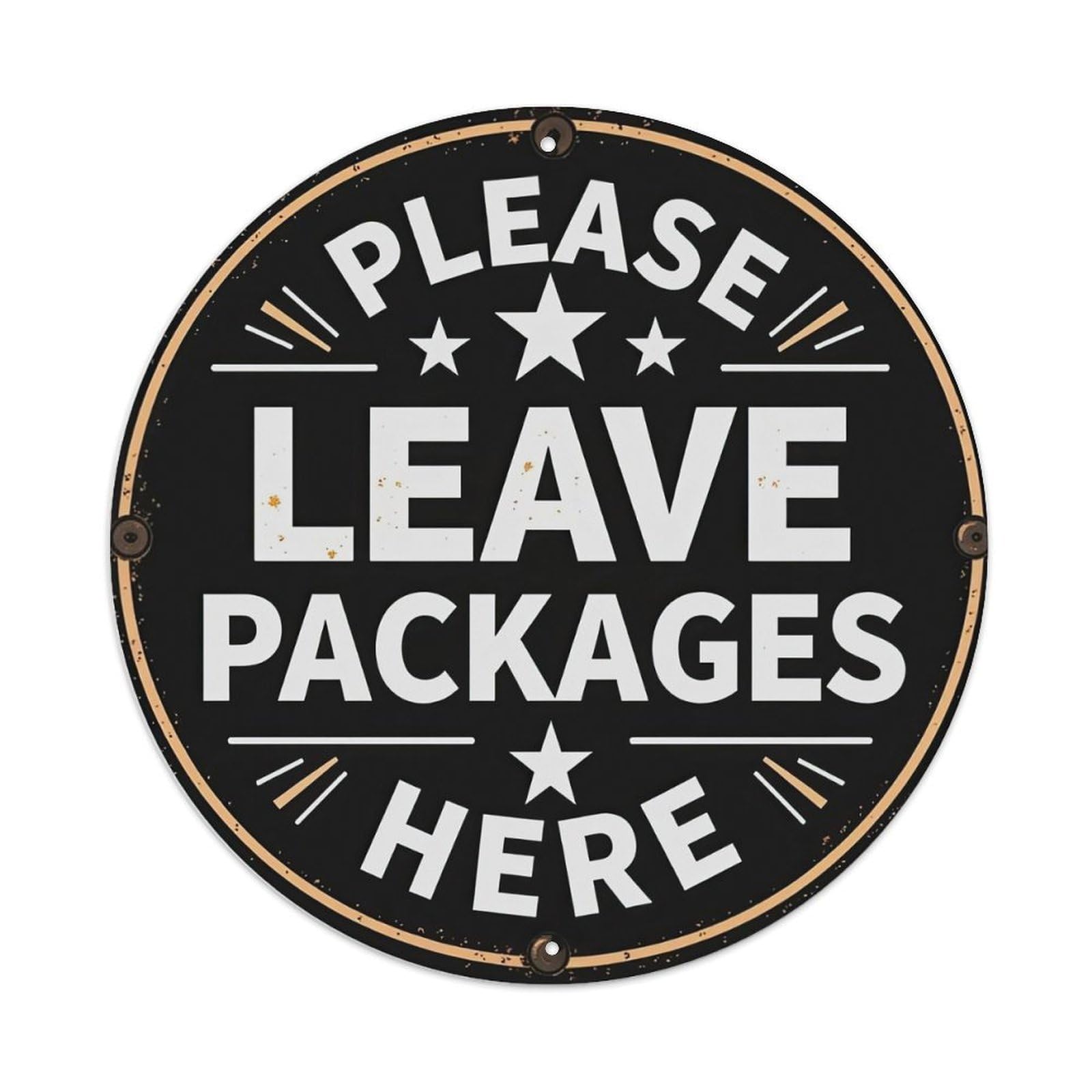 Please Leave Packages Here Metal Tin Sign