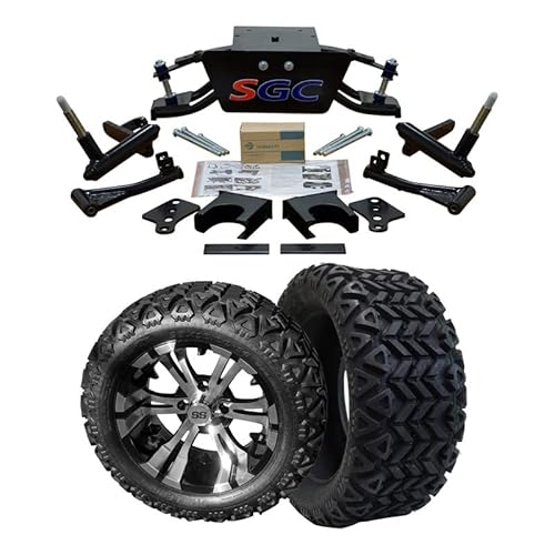 Hardcore Parts 6” Heavy Duty Double A-Arm Suspension Lift Kit for Club Car DS Golf Cart (2004.5-Up) with 14