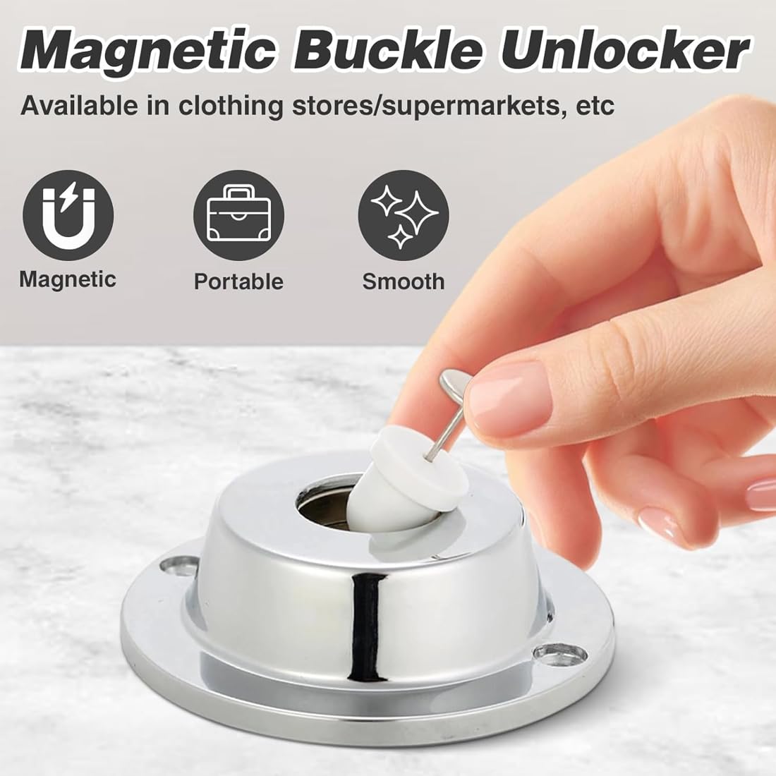 1 Pezzi Tag Detacher, Antitaccheggio Rimozione,Separatore Magnetico, Security Tag Remover Per La Rimozione Dell'Etichetta Antifurto Dell'Abbigliamento Del Centro Commerciale