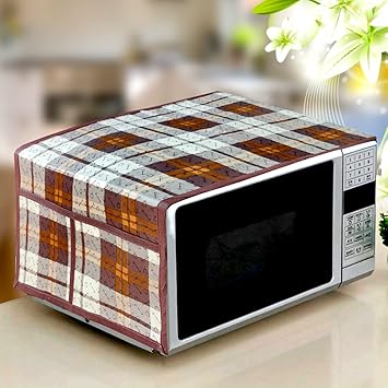 KANUSHI Industries Microwave/Oven Top Cover with 4 Utility Pockets and Water Proof (MICRO-NW-NEW-09-TOP)