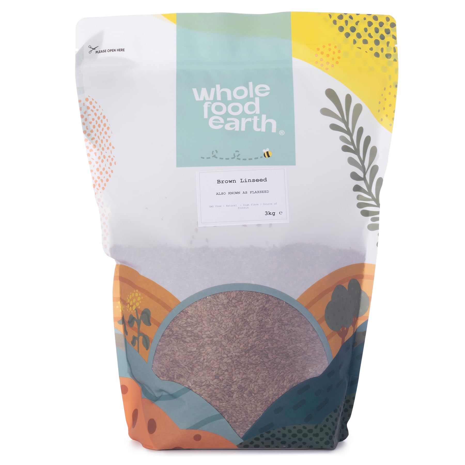 Whole Food Earth Brown Linseed/Flaxseed 3 kg