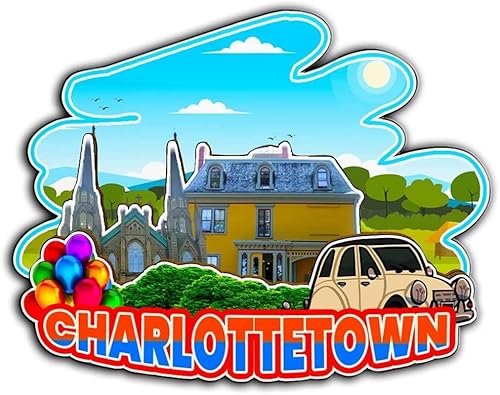 Charlottetown - Imán de madera para nevera, Isla del Príncipe Eduardo, Canadá, Monumentos 3D, recuerdos coleccionables, decoración hecha a mano -2248
