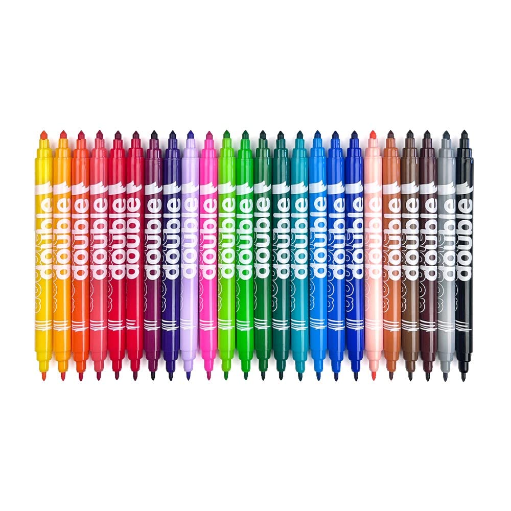 Visita la tienda de Alpino Rotulador alpino double double punta gruesa y punta fina caja de 20+4 colores surtidos in use