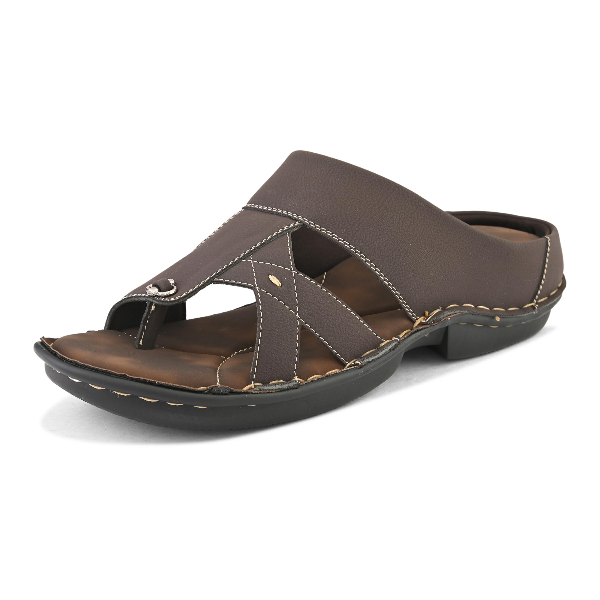 centrino Sandal for Men | Grip Insole for Stability | slippers/sliders for men |mens sandals casual | sandals/slides for men |Modern Look with Straps | Comfortable Footwear (9263)-picture-49
