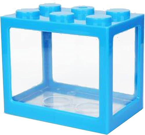 BEIJIALY Tanque de peces pequeño Betta, acuario portátil de acrílico transparente a prueba de explosiones, tanque de peces en miniatura, tanque de