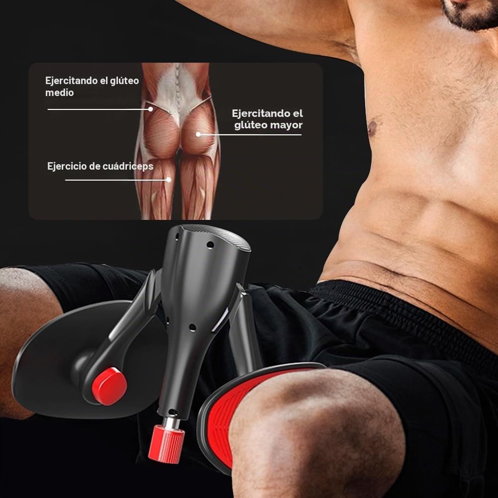 Entrenador de muslos, de 5 a 35 kg, para el suelo pélvico, multifunción, con conteo inteligente, entrenamiento del suelo pélvico en casa para mujeres y hombres, entrenamiento de cadera (negro rojo)