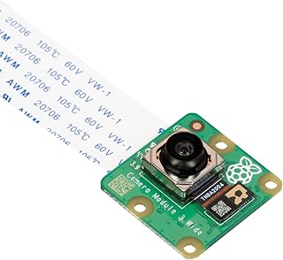 Arducam for Raspberry Pi Camera Module 3 Wide, 120°(D) IMX708 Autofocus Pi Camera V3 with Acrylic Case, 15cm 15-22 Pin FFC Cable