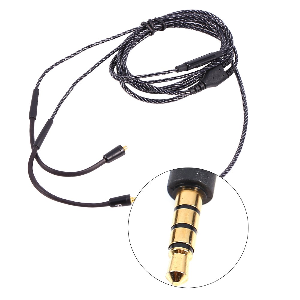 fosa Cable de Audio de Repuesto para Auriculares SHURE SE535 SE425 SE315 SE215 SE846 (3,5 mm)