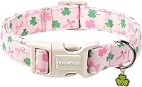 Vista 63 de DOGWONG Collar de perro Airtag de algodón y cáñamo, collar resistente para perros con soporte para Airtag, collares verdes para perros pequeños