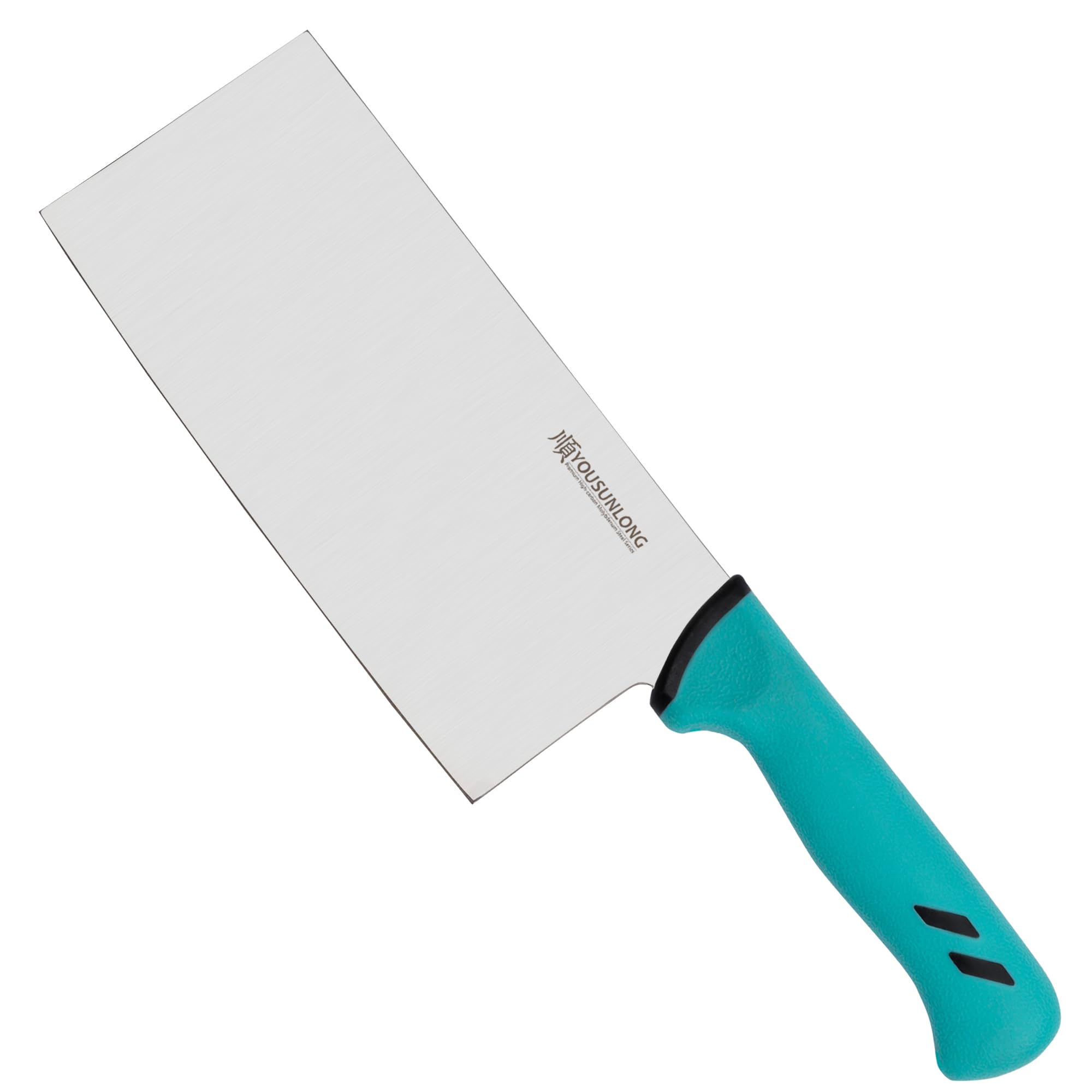 YOUSUNLONG Mannaia - Coltello per affettare carne e verdure da 180 mm - Lama in acciaio al molibdeno di alta qualità ad alto tenore di carbonio - Affilata come un rasoio - Impugnatura ergonomica e ant