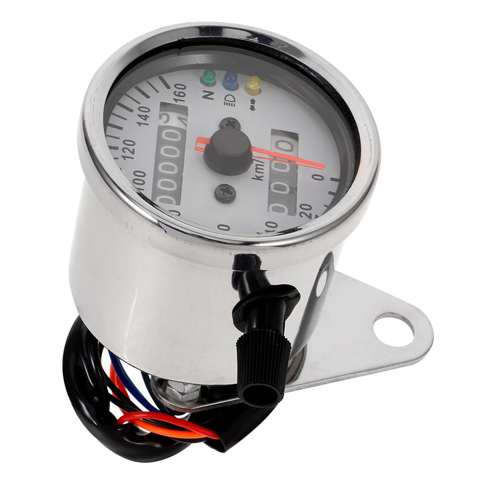 iplusmile Motorcycle Dual Odometer Led Instrument Gauge Stylish Design Speedometer for Motorbike Durable Material Precision Production for Reliable Performance for Riders and Enthusiasts