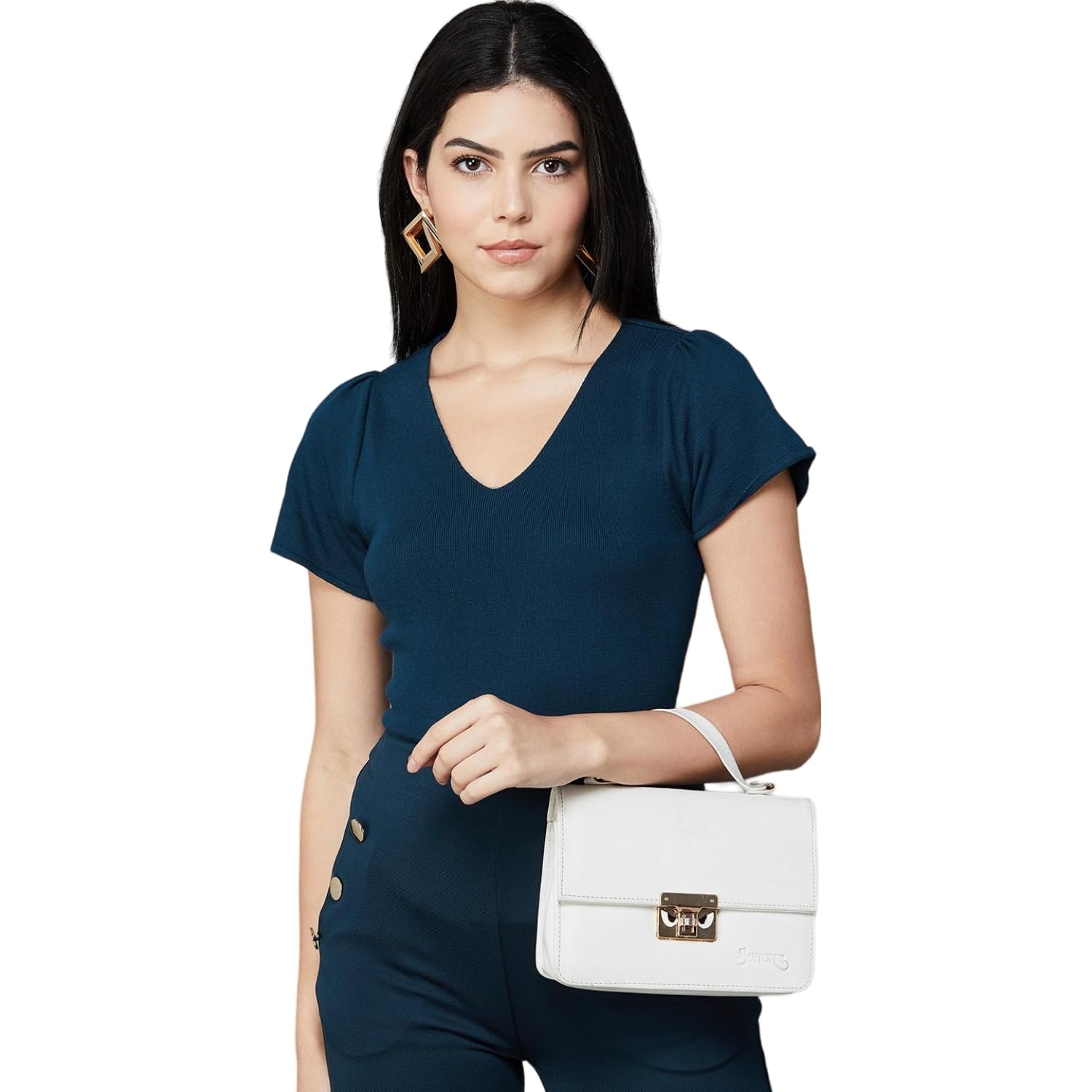 CodeWomen Viscose Regular Fit Solid Top Flat Knit