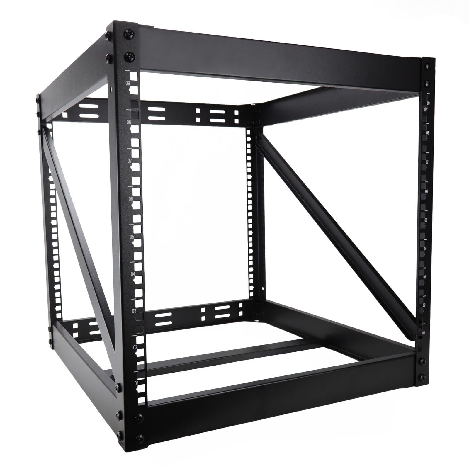 kenable 48,3 cm (19 Zoll) Offener Rack 9U Rahmen Datenschrank PDU/Netzwerk/Panel/Switch Büro/Studio