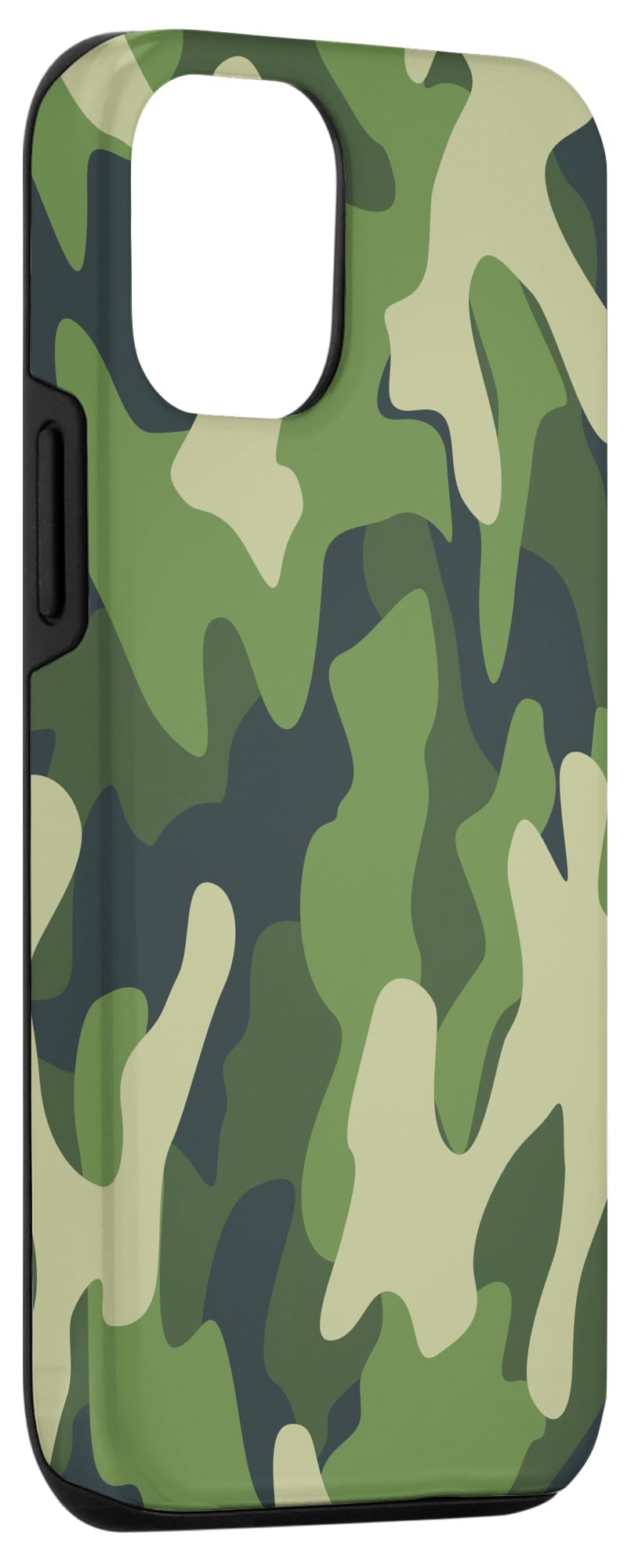 iPhone 15 Pro Green Camo Vintage Forest Hunting Camouflage Case - Image 3