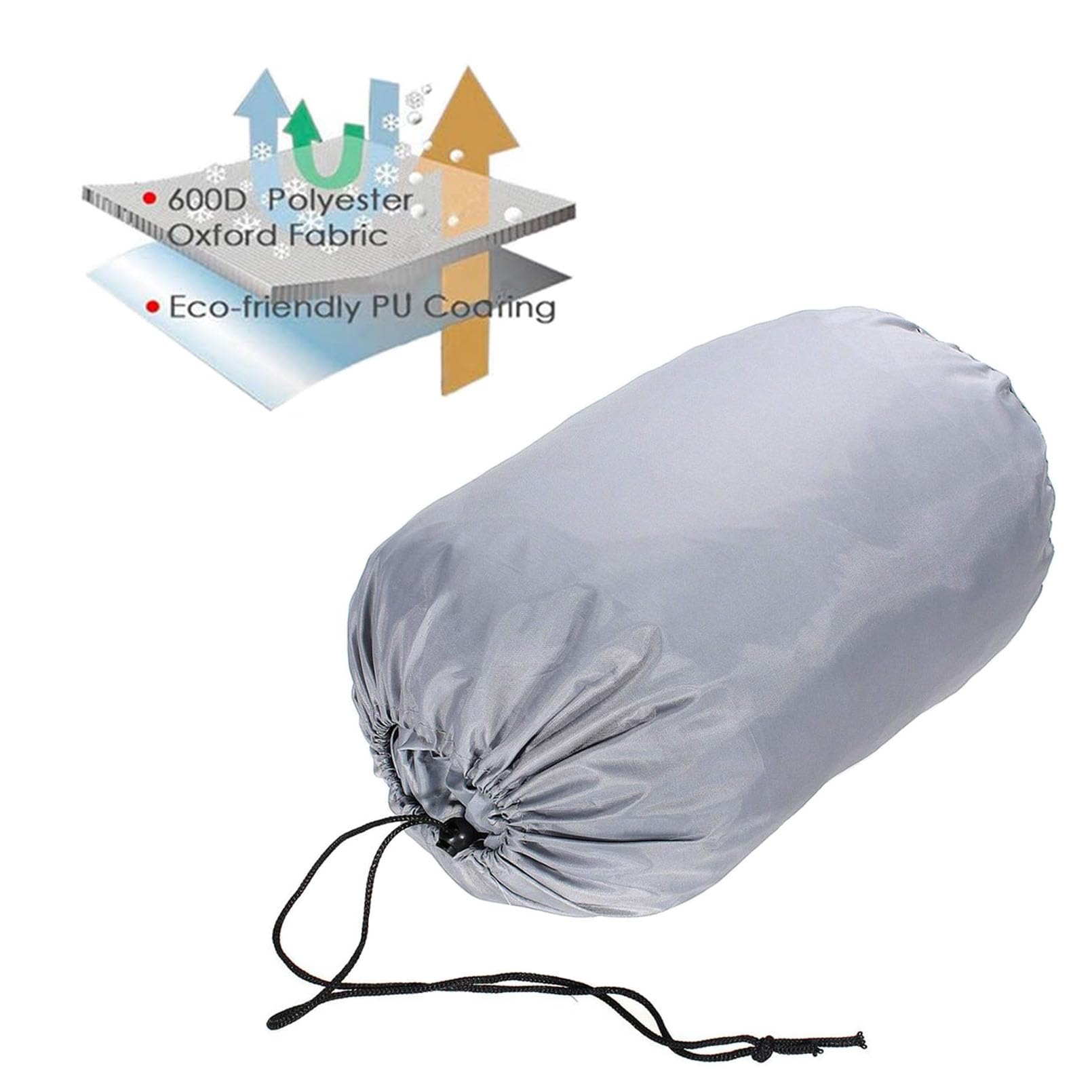 Copertura per Barca Forte, Tessuto Oxford 600D Telo Copri Barca Impermeabile Adatto A Scafo A V, Tri-Scafo, Barca da Sci da Pesca Copertura per Barche,20 * 22FT=810 * 500CM
