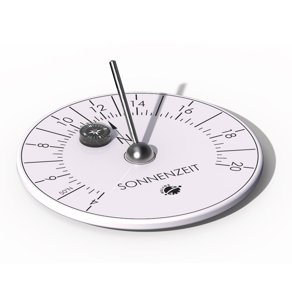Hora - Reloj solar horizontal de porcelana