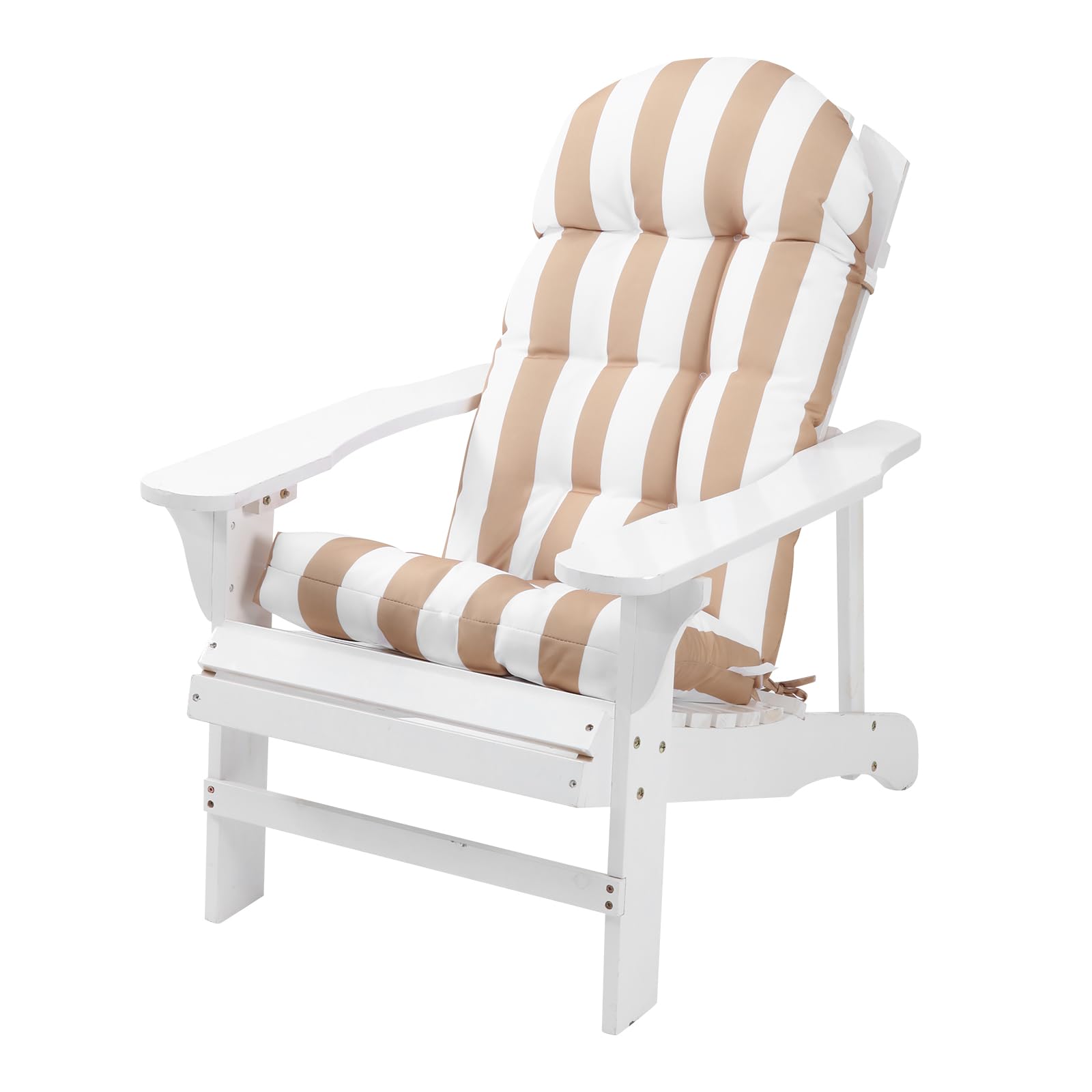 Enipate Weather Resistant Adirondack Chair Cushions High Back Indoor Outdoor Patio Tufted Lounge Cushion Seat Pads