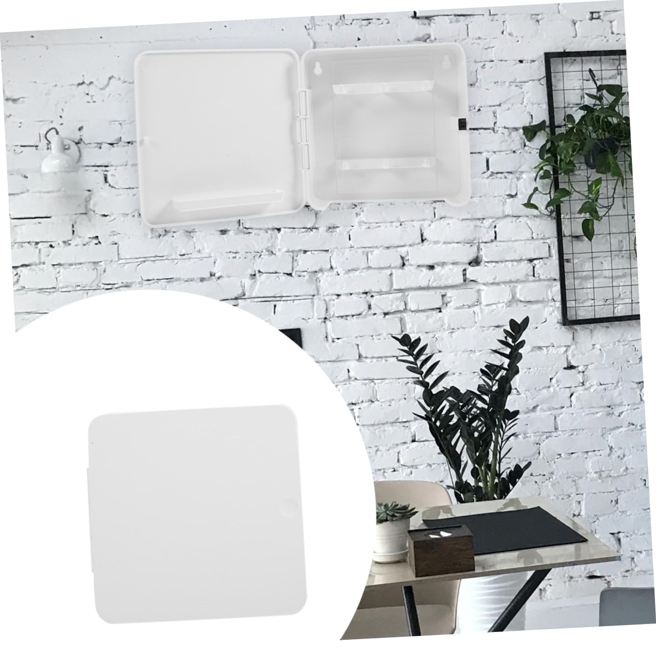 STOBAZA Portachiavi Magnetico in Plastica Bianco per Ingresso Moderno e Organizzazione di Chiavi