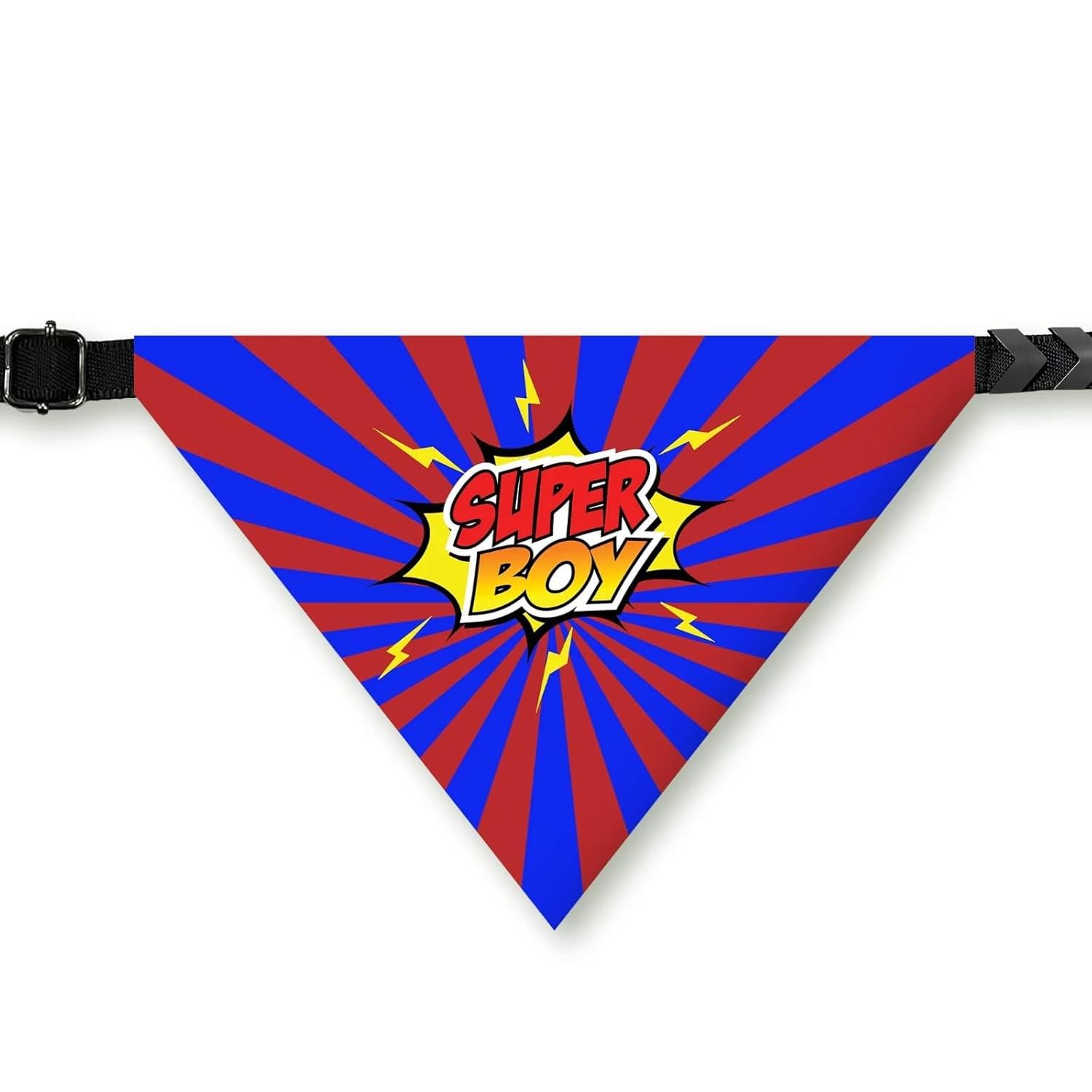 PawsIndia Dog Bandana with Collar Small Medium Large Dogs & Cats 100% Adjustable with Buckle Stretchable Fabric Super-Boy (B0CNTKCKW2) Amazon Price History, Amazon Price Tracker