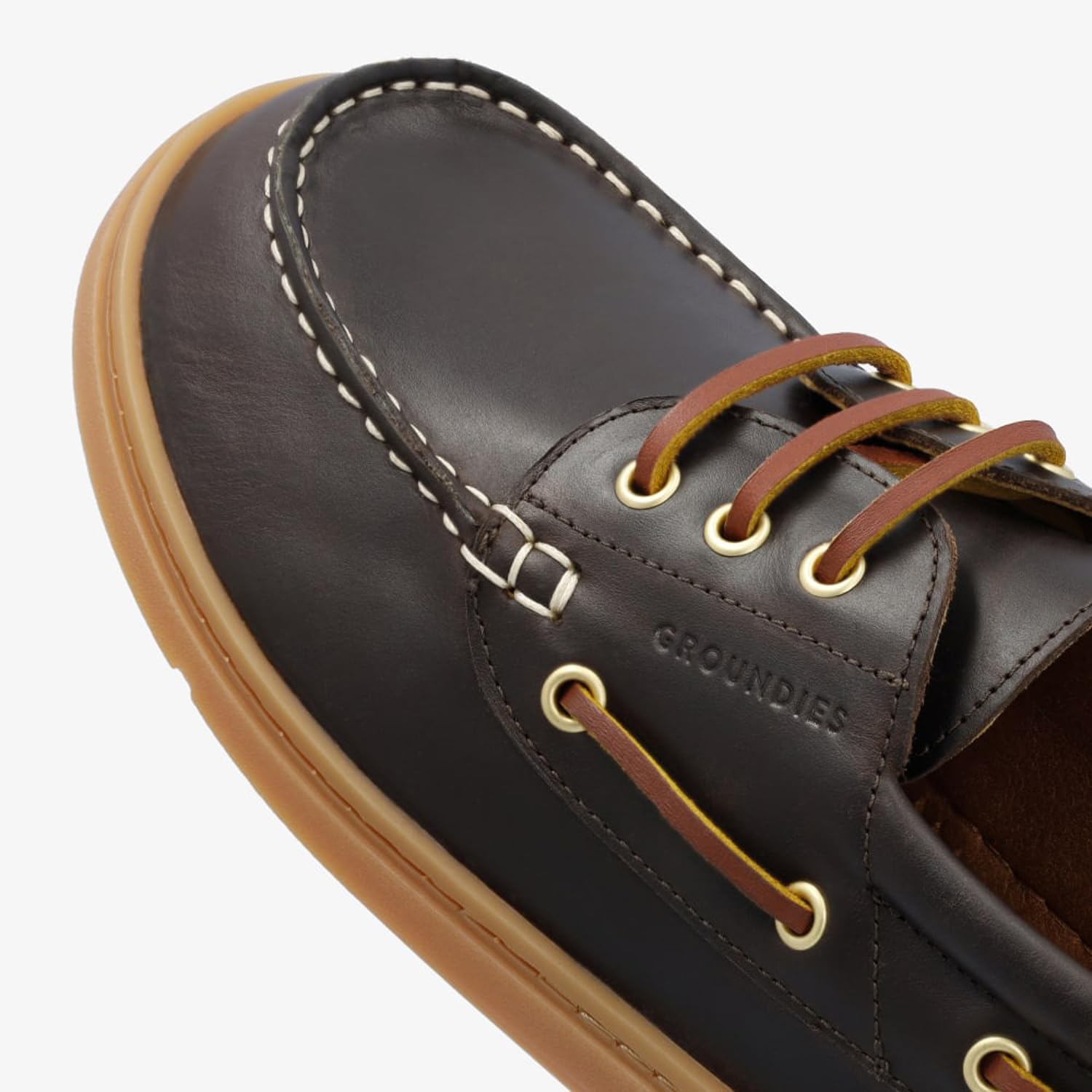 GROUNDIES Tide Women - Damen Barfußschuh/Boat Shoe mit Mokassin-Optik