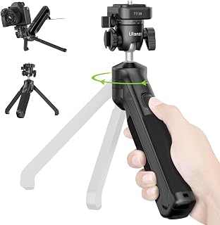 Ulanzi VlogPod TT38ミニ三脚 多機能カメラ三脚 Uka & F38クイックシュー パノラマ雲台 耐荷重3KG アルミ合金製 スタンド＆手持ち＆マンティスモード 横置き/縦置き コールドシューマウント付き 卓上三脚 小型 持ち運び便利 Vlog用三脚 DSLRカメラ/セルフィー/生放送/撮影録画/旅行用