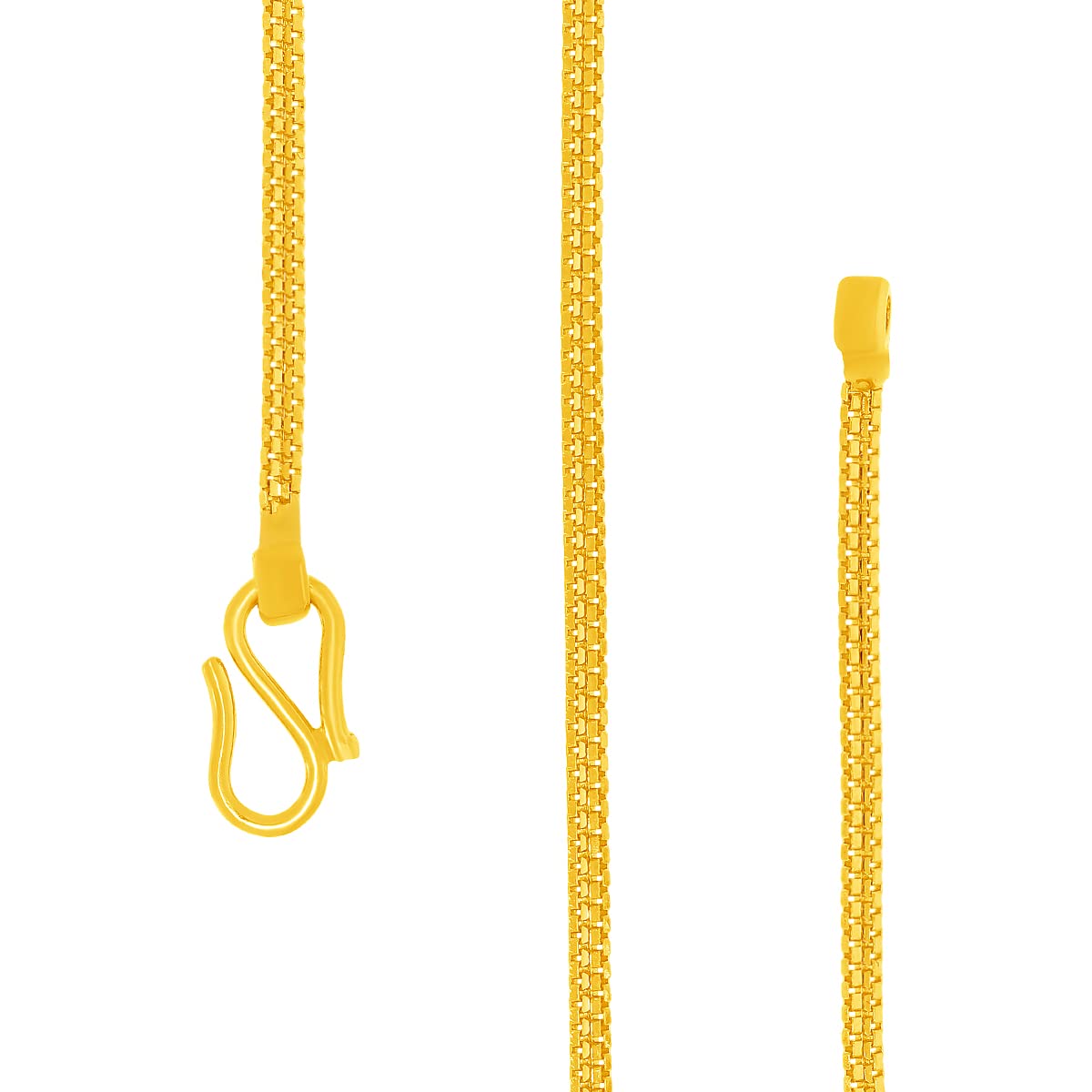 22 KT (916) BIS Hallmarked Yellow Gold Aika Chain for Men | Great For Gifting |-image-9