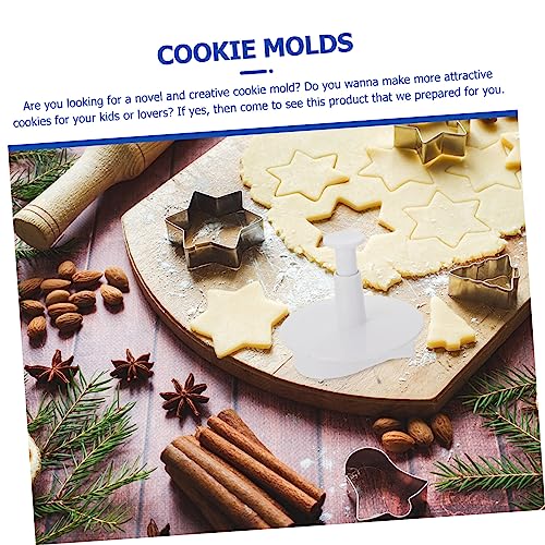 Set de 4 moldes para galletas y fondant SHOWERORO miniatura 4