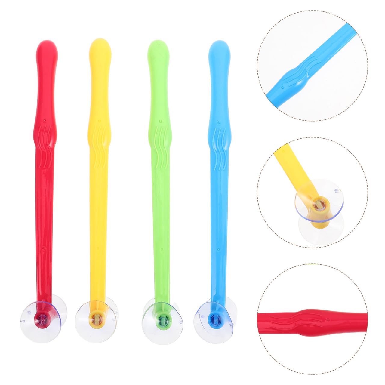 FRCOLOR Kinder Saugnapf Hammer Spielzeug Kunststoff Für Reaktionstraining Und Frühkindliches Lernen 4 Stück Bunt Interaktives Familien Spiel