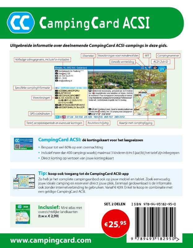 CampingCard ACSI 2026: Set 2 delen (ACSI Campinggids)