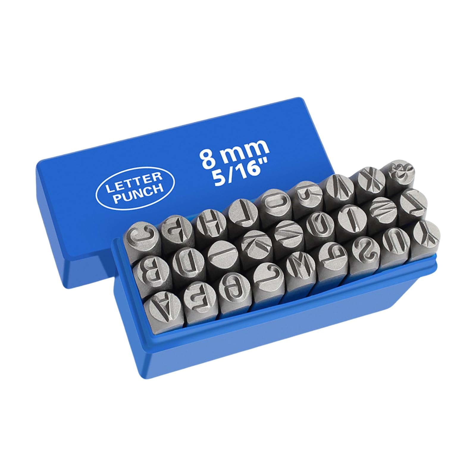 Zestaw metalowych stempli 3-8 mm stalowych metalowych narzędzi do stemplowania liter zestaw stempli do tworzenia biżuterii, projekty stemplowania ręcznego