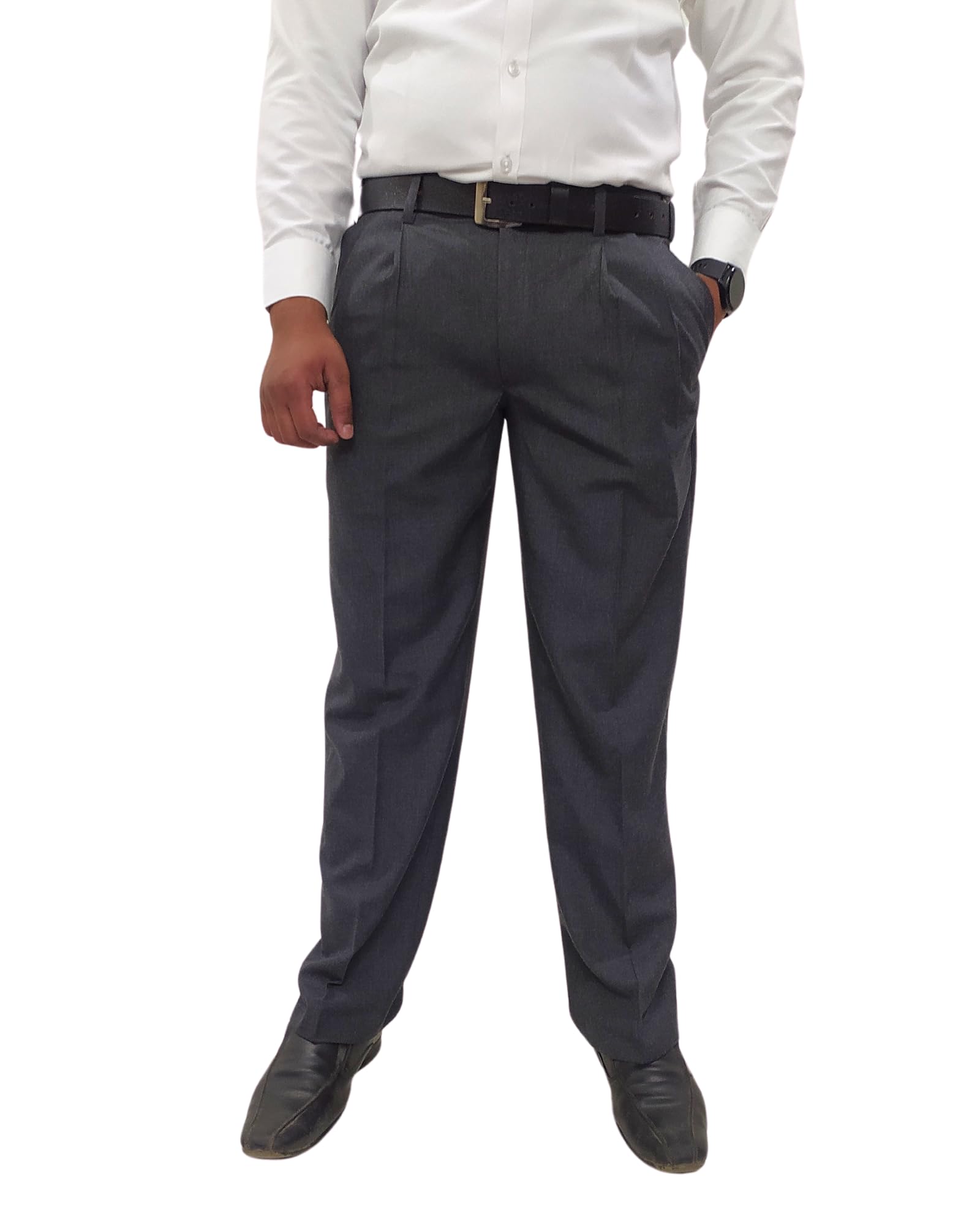 Formal Pleated Front Trouser for Men Regular fit Gents Pants for Office interviews and Parties-picture-21