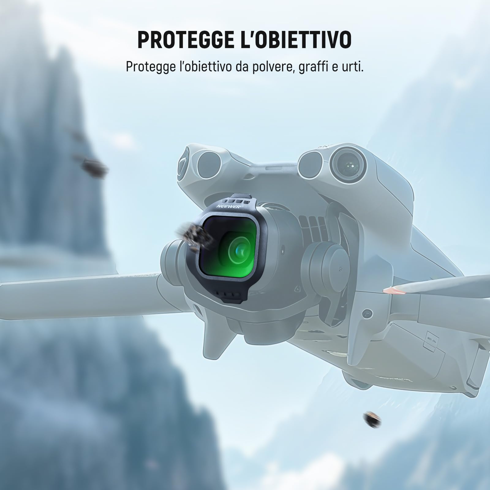 NEEWER Filtro UV Compatibile con DJI Mini 5 Pro Drone, Filtro Protettivo a Scatto per Obiettivo della Fotocamera in Vetro Ottico Multistrato, Accessori per Fotografia Videografia Aerea