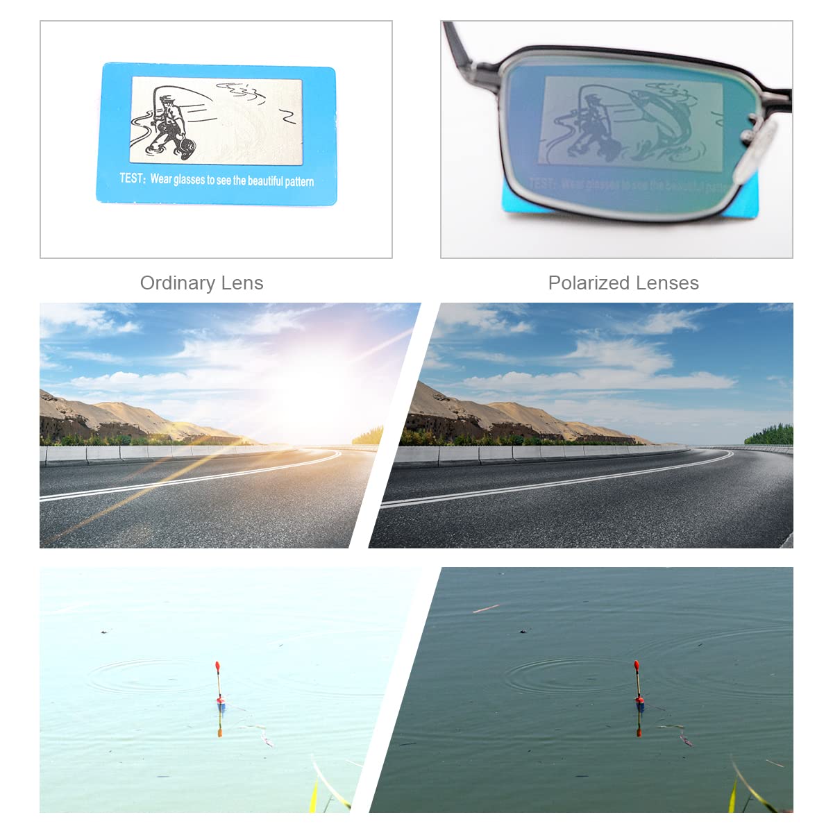 MIRYEA Progressive Multifokal Lesebrille für Männer Frauen Multifokus mit 2 Magnetischen Polarisierten Sonnenbrillen-Clips