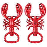 Hemoton 2pcs Keychain Beer Bottle Opener Lobster Bottle Opener Beer Cap Opener Wine Opener Beverage Opener Party Favor for Summer Party Beer Enthusiast