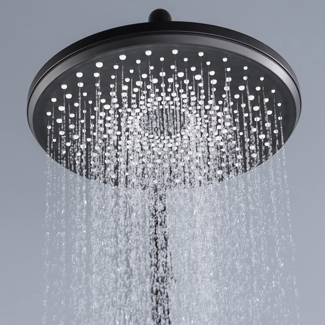 Set Doccia con Rubinetto e Display Digitale a LED, Montaggio a Parete, soffione da 10 Pollici, doccetta, soffione Bidet, Spazzolato