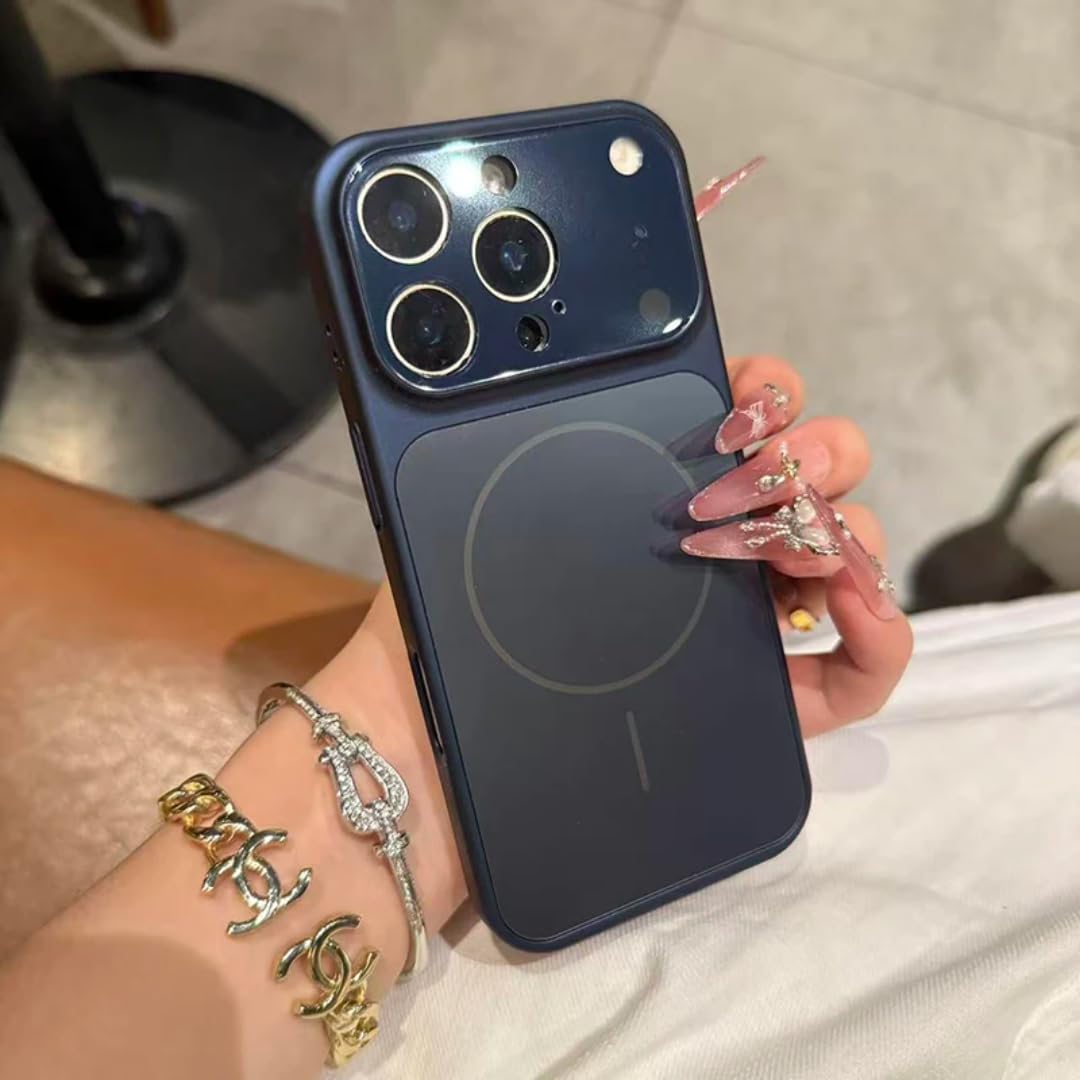 Custodia protettiva opaca per iPhone Air con ricarica wireless (per iPhone Air/blu navy)