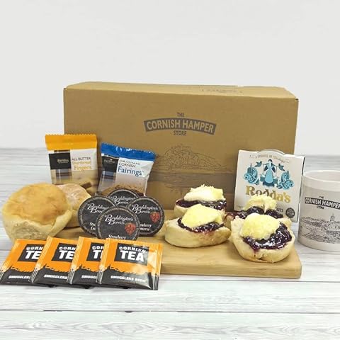 Cornish Afternoon Cream Tea Gift Carton - Perfect for Birthday, Christmas & Thank You Gifts Cover