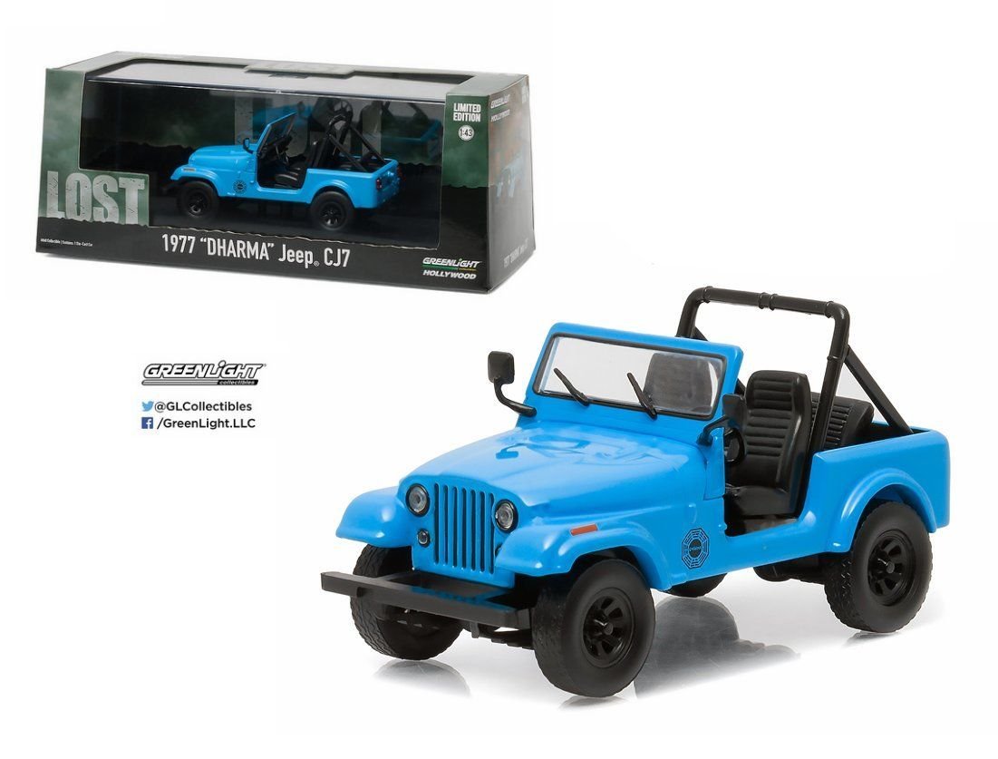 Amazon | GREENLIGHT 1/43 1977 Jeep CJ-7 “Dharma”ジープ(Lost 