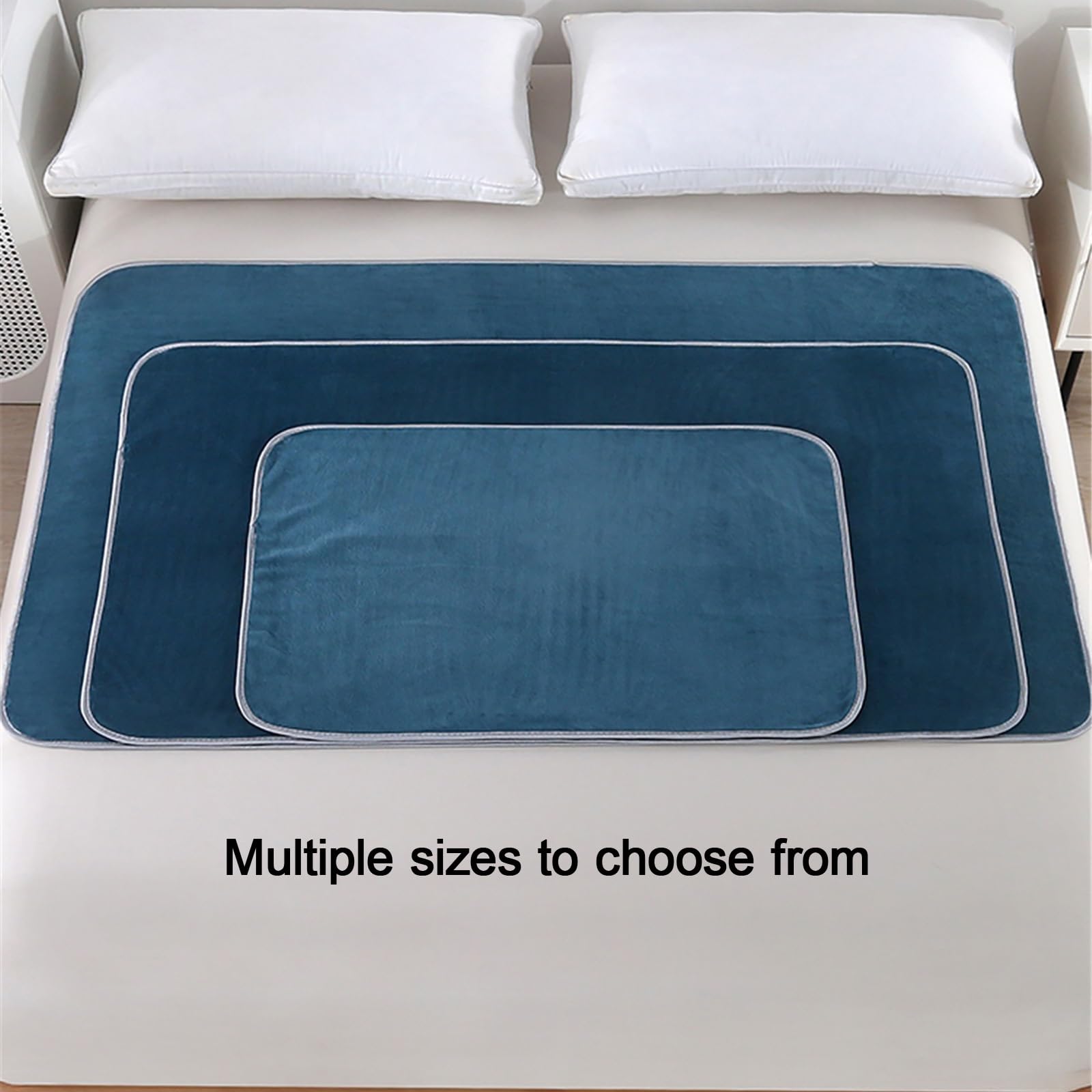 Empapadores Cama Adultos Impermeables para Ancianos Enfermería Protector Colchon Protector Incontinente Reutilizable Empapador Reutilizable(Verde,150 * 200cm)