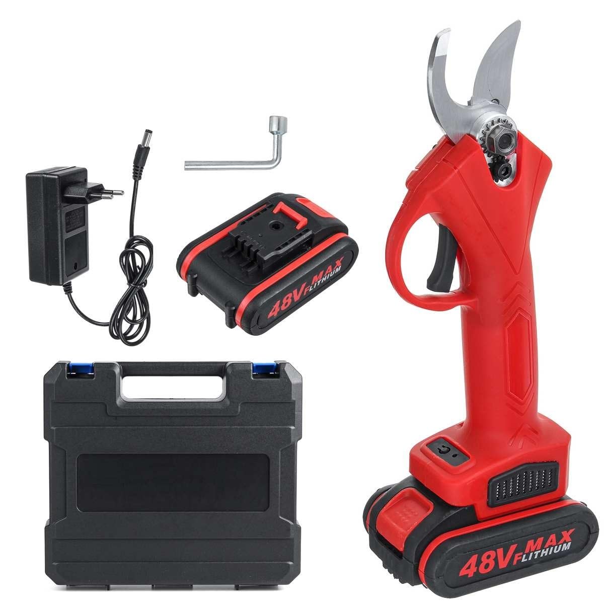 Sécateur électrique sans fil 48VF avec batterie 9000mAh pour la taille de bonsaï