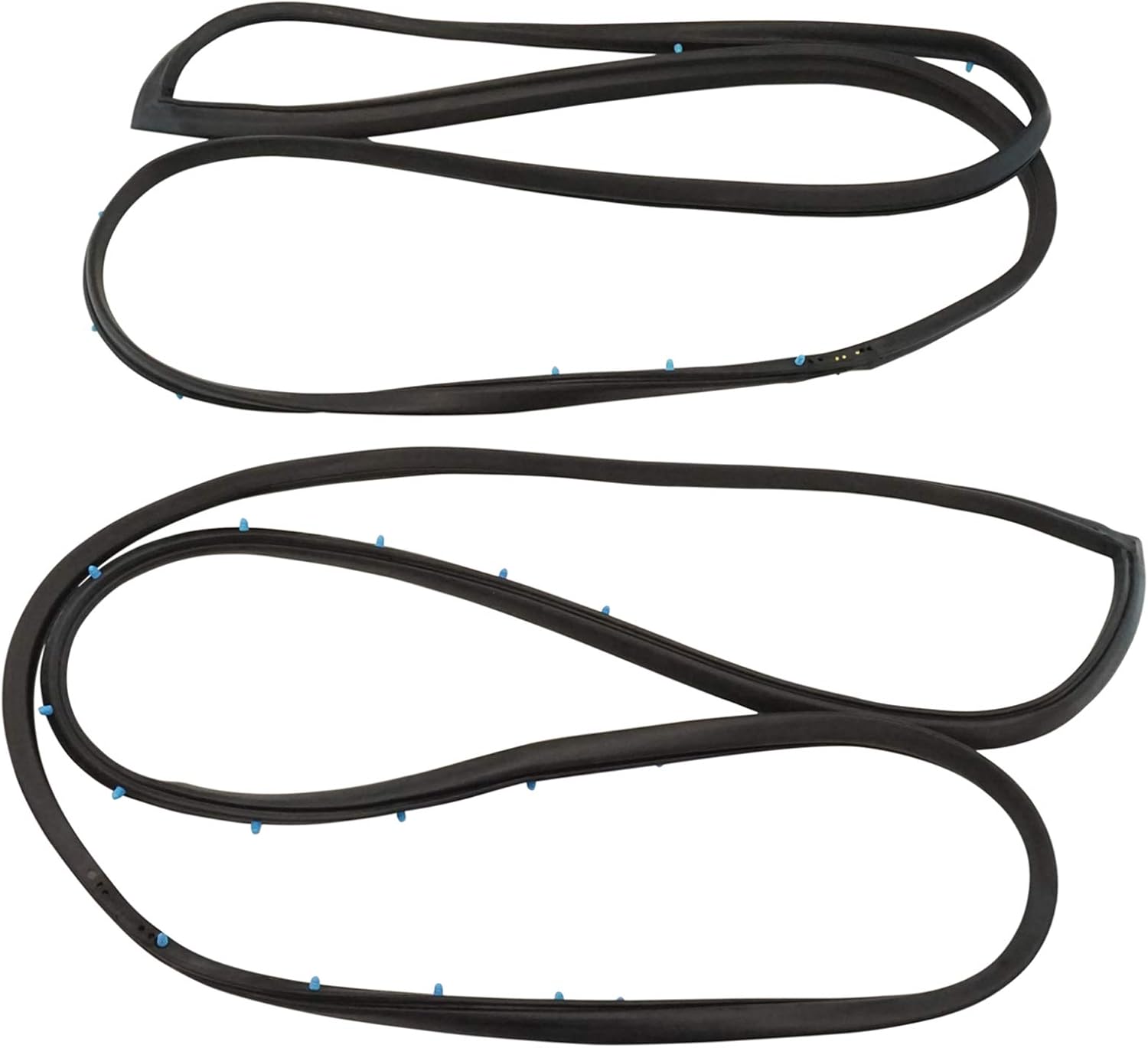 TRQ Front Door Weatherstrip Seal Compatible with 1987-1992 Cadillac Fleetwood 1987-1990 Chevrolet Caprice 1987-1989 Pontiac Safari