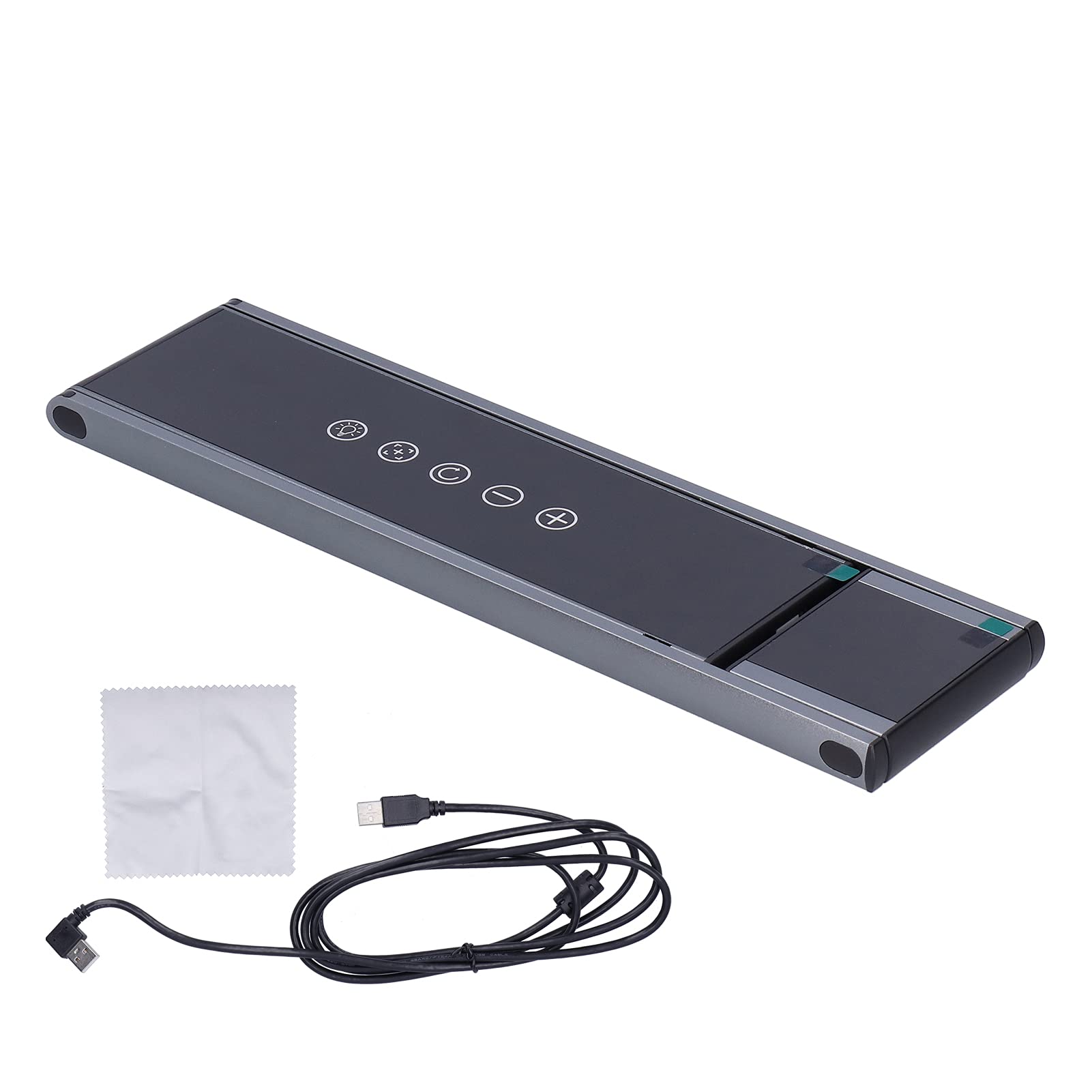 Denash Cámara de Documento Cámara de Documento USB de Alta Resolución para Lecciones, Ajustable Portátil para Windows 10/8/7 / XP/OS X/Chrome OS / /, Escáner A3 de 13MP Black ABS -Plástico para