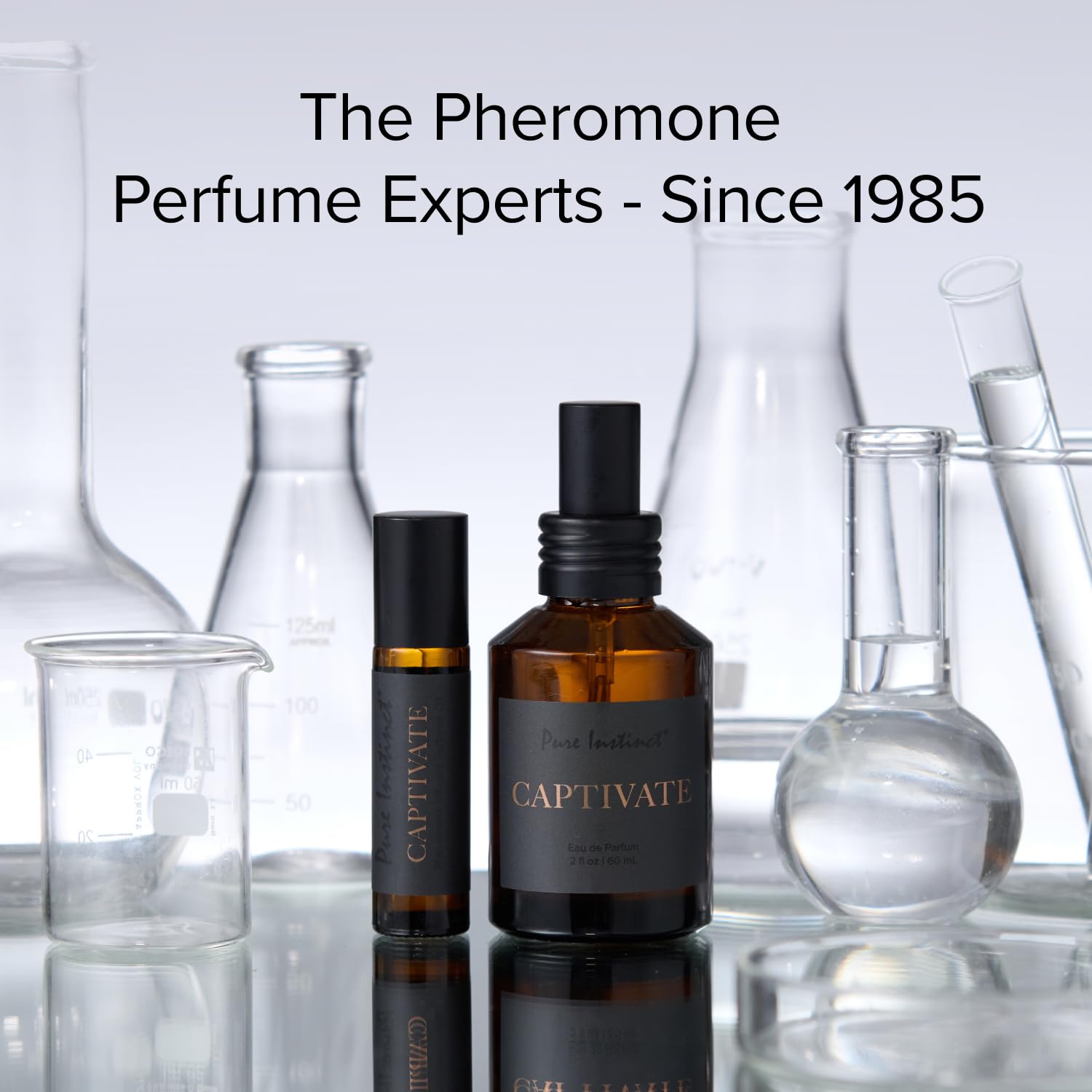 Pure Instinct CAPTIVATE The Original Pheromone Infused Essential Oil Perfume Cologne - Men's Collection - TSA Ready (Spray Bottle 2 Fl. Oz./60mL)