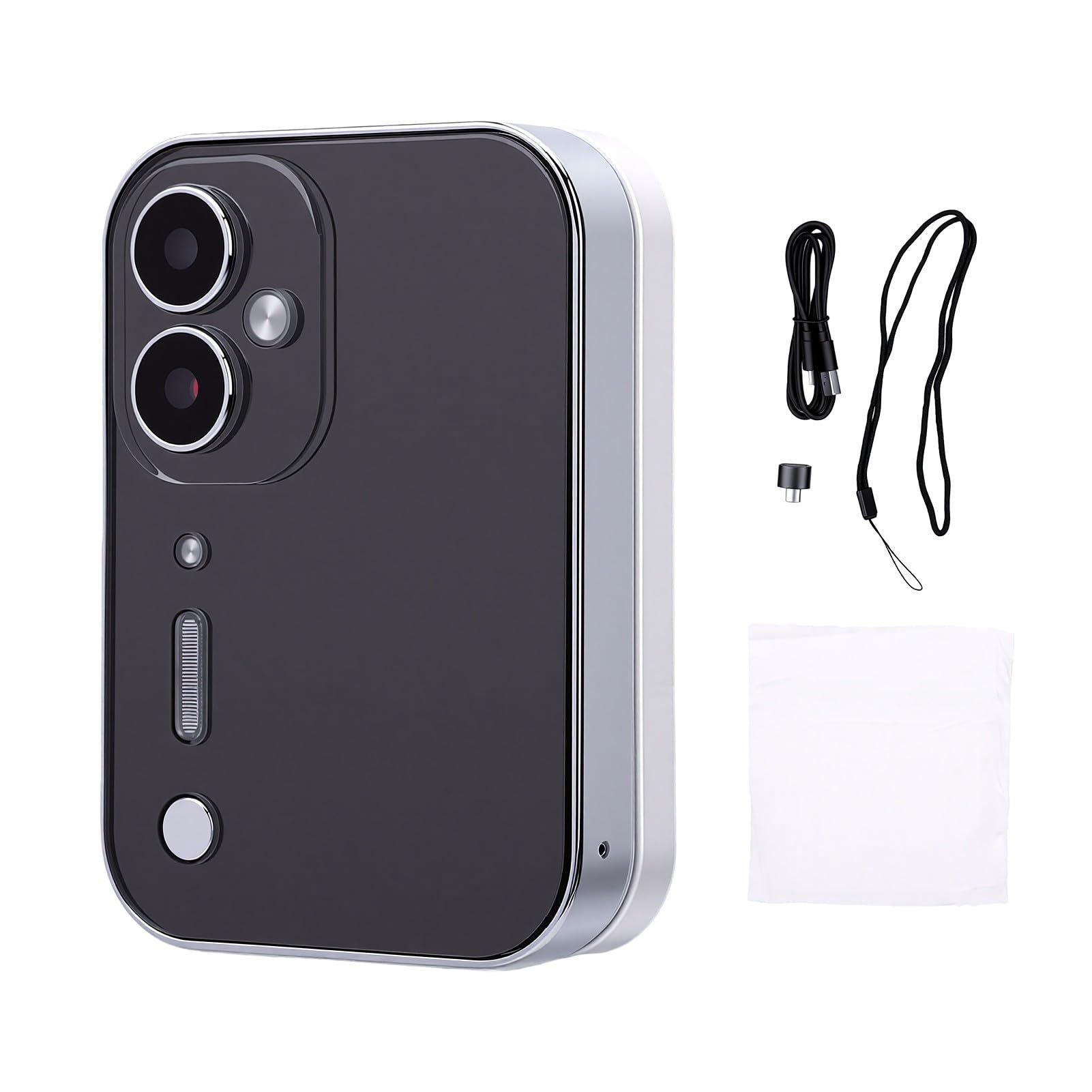 LICAEVEY 4K-Digitalmusikkamera, 64MP CCD-Kamera (Black) | 3-Zoll-180-Flip-Touchscreen mit 3600-mAh-Akku, OTG-Anschluss für Selfie-Beauty-Modus und Unterhaltung