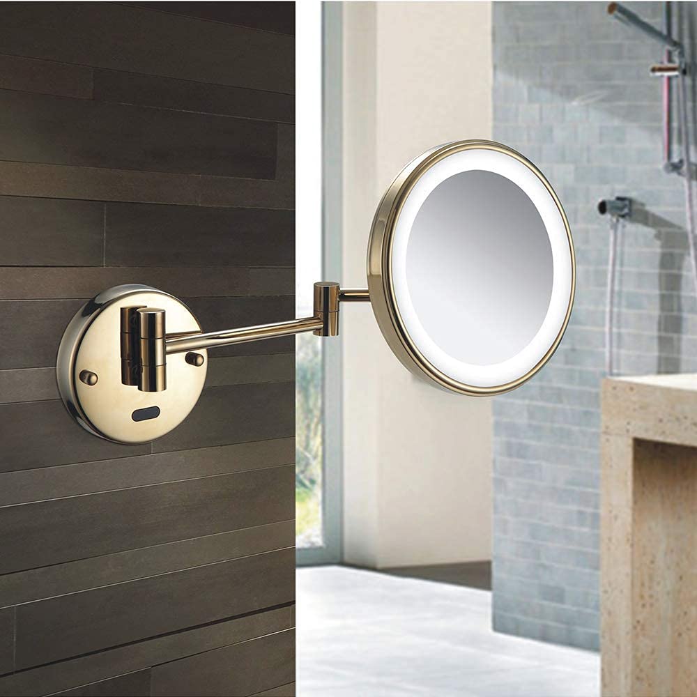 Specchi for Il Trucco A Doppia Faccia Induzione del Corpo Umano Ingrandimento Bagno Rasatura Braccio Regolabile Cosmetico(261)