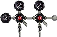 Vista 1 de Kegco Regulador de CO2 3PLHU5DB, dos productos, cromo