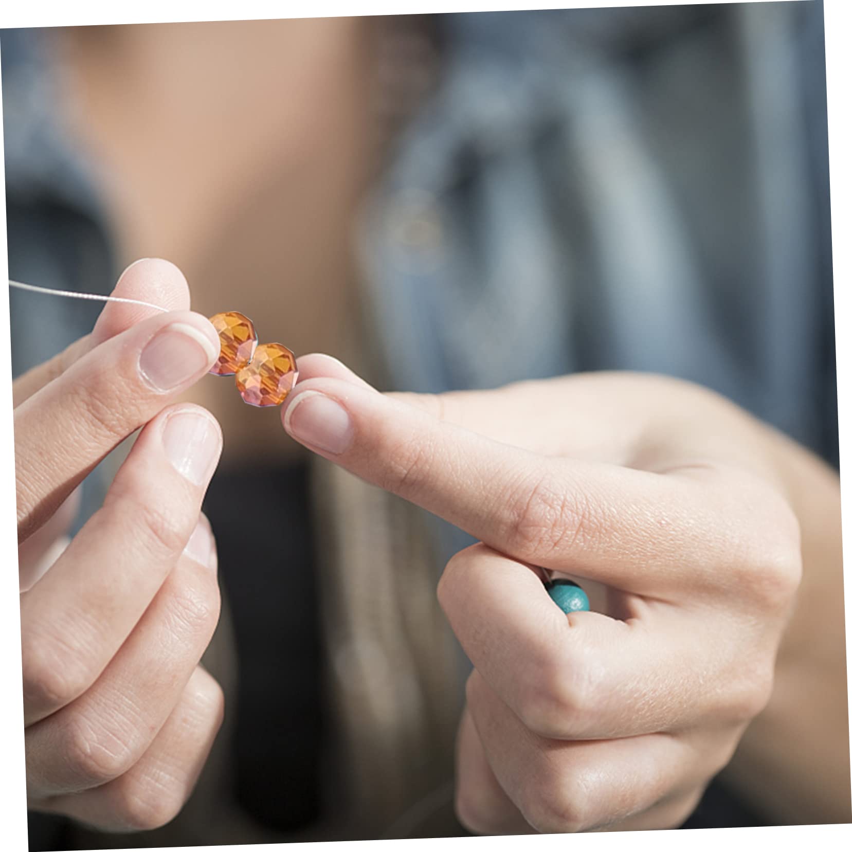 NUOBESTY Runde Glasperlen Für Schmuck Klare Und Langlebige Glasperlen Zum Basteln Von Armbändern Und Dekorationen Leicht Und Tragbar Perlen Für Kreative Projekte
