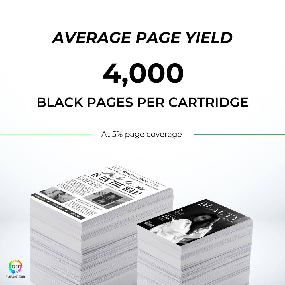 TCT D201L Toner Cartridge 2 Pack - Premium Compatible Replacement for Samsung MLT-D201L Black High Yield Works with Samsung ProXpress M4080FX M4030ND Printers (20,000 Pages)